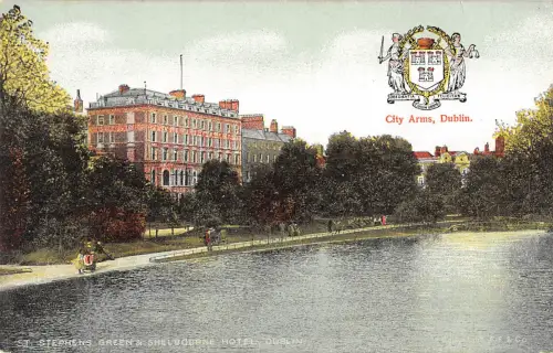 uk12072 st st stephens green and shelbourne hotel dublin ireland uk