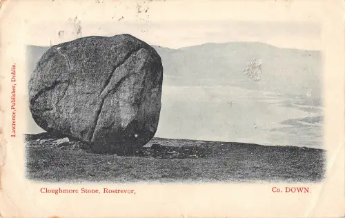 uk15313 Rostrevor Cloughmore Stone Nordirland UK