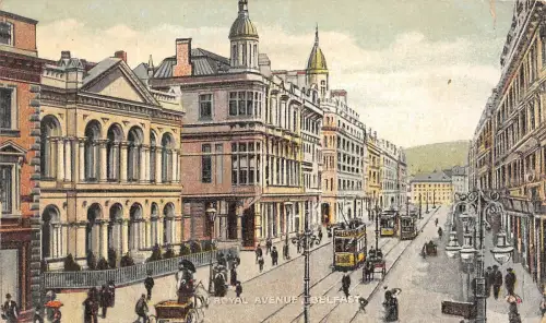 B89633 Royal Avenue Belfast Straßenbahn Nordirland