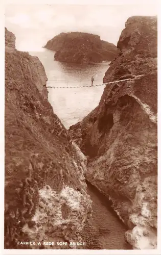 BR60608 Carrick a Rede Seilbrücke Echtfoto Nordirland