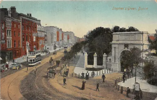 Lot152 stephen s green dublin ireland tram tramway