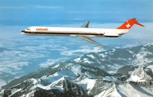 Br44755 Macdonnell Douglas MD 81 Swissair Flugzeug Airplane 1
