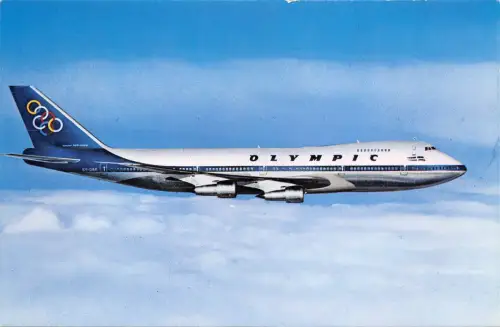 Br44753 Olympic Airways Boeing 747-200 B Jumbo Jet Flugzeug Flugzeug