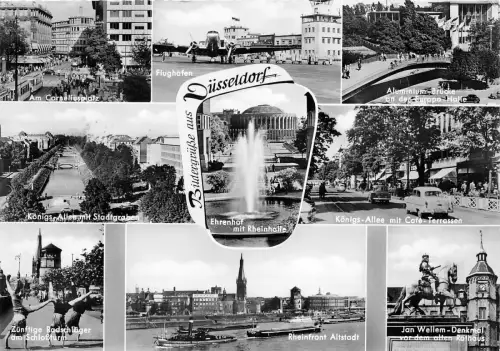 BG16288 Flugzeug Flugzeug Schiff Bateaux Auto Düsseldorf Germany CPSM 14,5x9cm