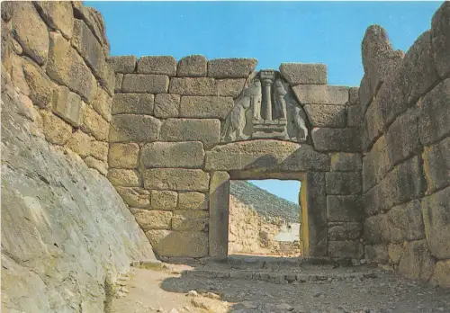 BR4949 Mycenes la porte des Lions greece