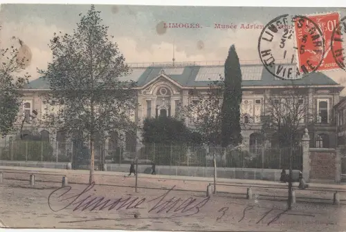 B79842 limoges musee adrien france front/back image