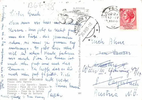 B67498 Italia Firenze Piazza della Signoria Italien