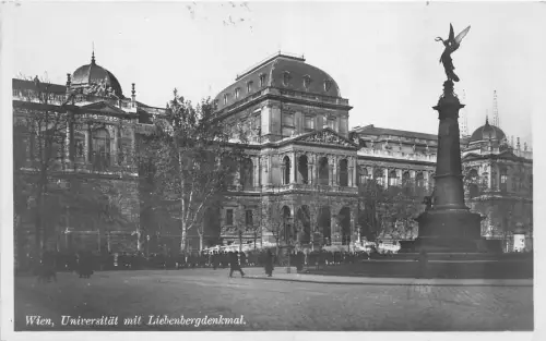 B43552 Wien Universität mit Liebenbergdenkmal Österreich
