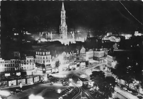 B55031 Bruxelles vue generale du centre car voiture bus autobus belgien
