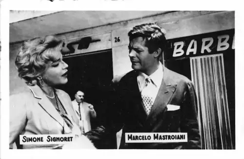 B55210 Somone Sigmoret und Marcelo Mastriani Paar Schauspieler Schauspieler 9x7cm