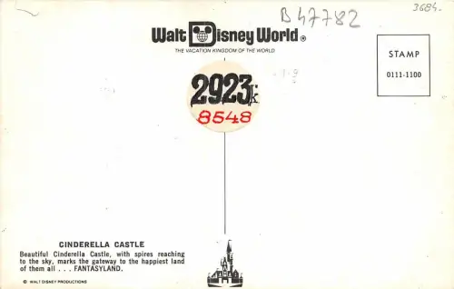 B47782 Cinderella Castle Disney