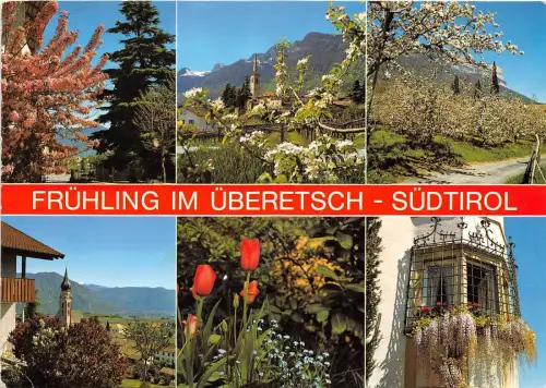 B33932 Fruhling im Uberetsch Südtirol Italien