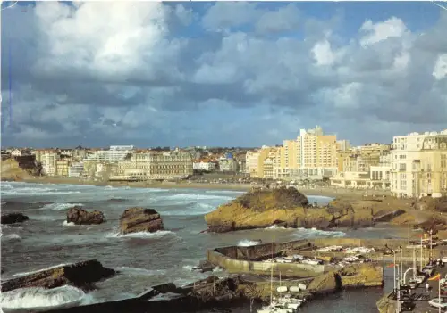 BR5187 Le Port des Pecheurs le rocher du Basta Biarritz Frankreich