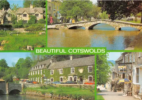 B87009 schöne Cotswolds Burford Bourton auf dem Wasser UK