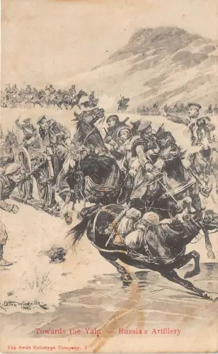 Lot254 in Richtung Taln Russische Artillerie Russland Russisch-Japanischer Krieg Militär 4