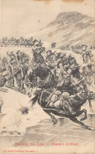 Lot254 in Richtung Taln Russische Artillerie Russland Russisch-Japanischer Krieg Militär 5