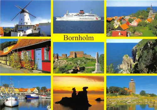 BG10046 Bornholm Windmühle Schiff Bateaux Germany