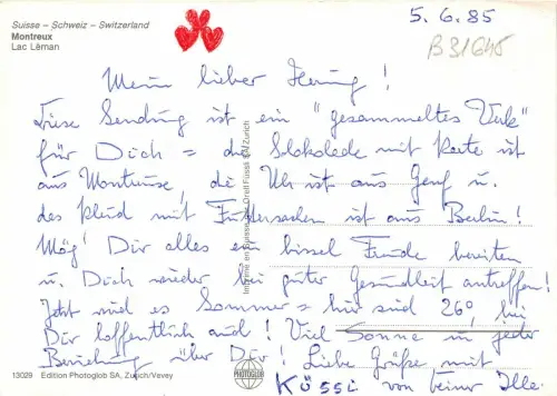 B31645 Montreux Lac Leman Multi Vues Schweiz