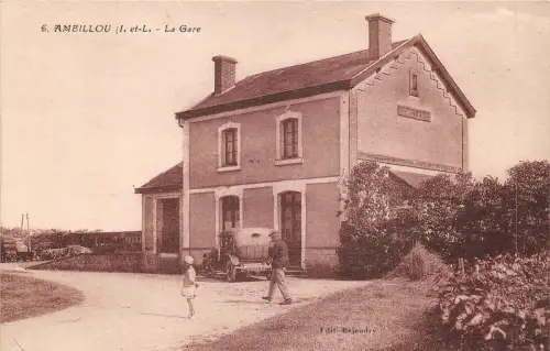 br107471 ambillou la gare france railway station train