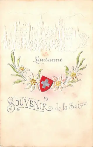 BR36496 Lausanne geprägt en relief Schweiz