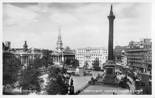 BR77348 trafalgar square london real photo uk