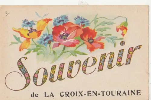 BF11702 la croix en touraine france front/back image