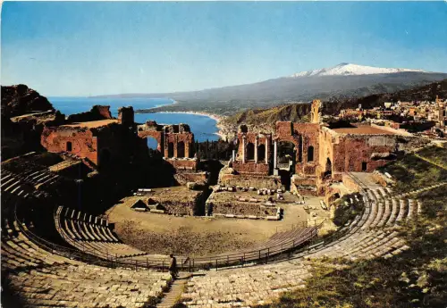 BR21198 Taormina il Teatro greco romano italy