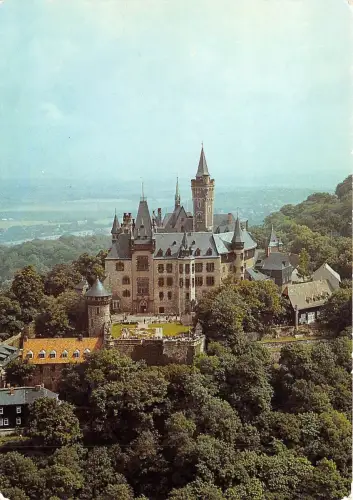 B47264 Luftbildserie der Interflug Feudalmuseum Schloss Weringerode Deutschland