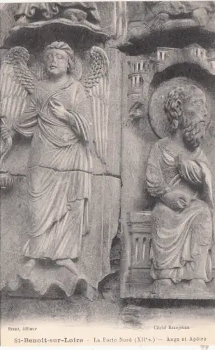 BF12328 ango et apotre saint benoit sur loire france front/back image