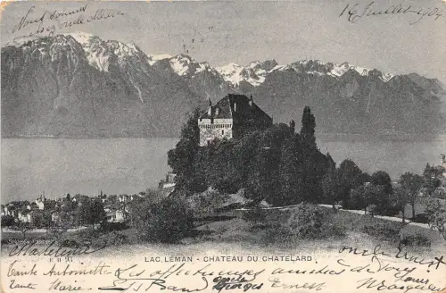 B38362 Lac Leman Chateau du Chatelard Schweiz