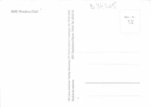 B34205 Hirschau Opf Germany