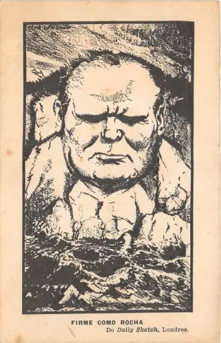 Lot336 firme como rocha do daily sketch London Churchill Firm as a rock art uk