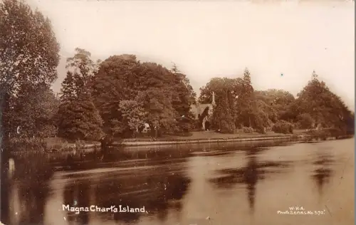 BR81626 magna charta island real photo uk