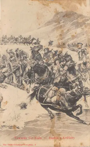 Lot254 in Richtung Taln Russische Artillerie Russland Russisch-Japanischer Krieg Militär 3