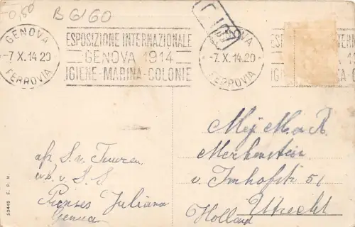 B6160 Italien Genua Galerria Mazzini 1914