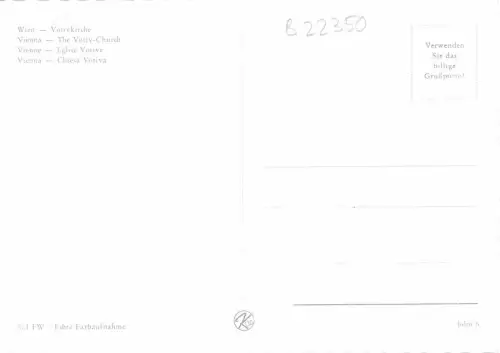 B22350 Wien Votivkirche Österreich