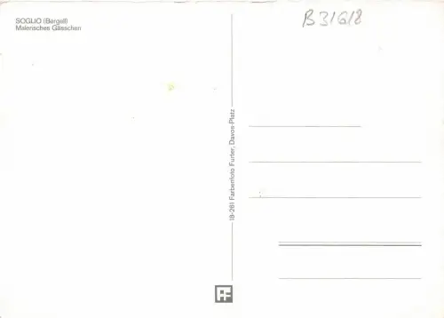 B31618 Saoglio Malerisches Gasschen Schweiz