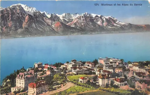 BR36666 Montreux et les alpes de Savoie Schweiz