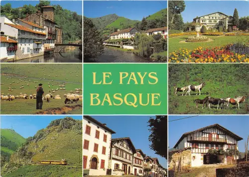 B51089 Le Pays Baskenzug Chevaux Pferde Multi Vues Frankreich