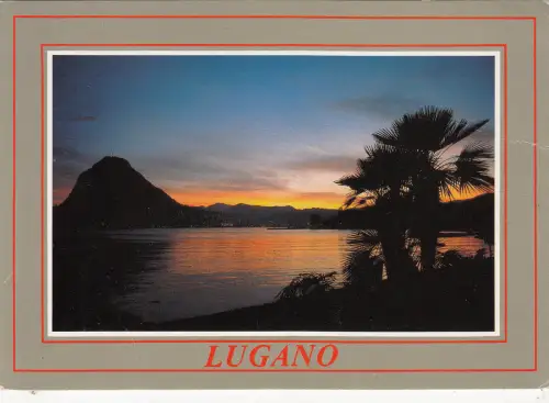BG18002 lugano tramonto switzerland