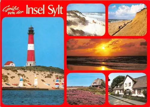 BG13277 Grusse von der Insel Sylt Leuchtturm Germany