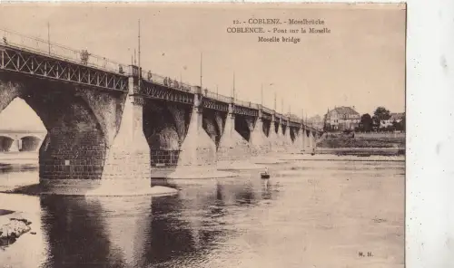 BF15941 moselbrücke coblenz coblence germany front/back image