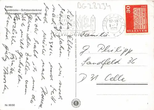 BG28234 aarau aarebrücke schweiz