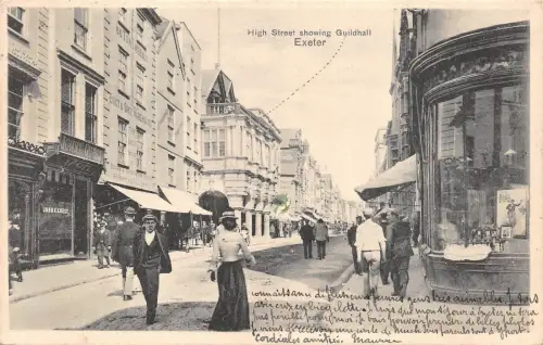 BR64628 High Street Showing Guildhall Exeter UK