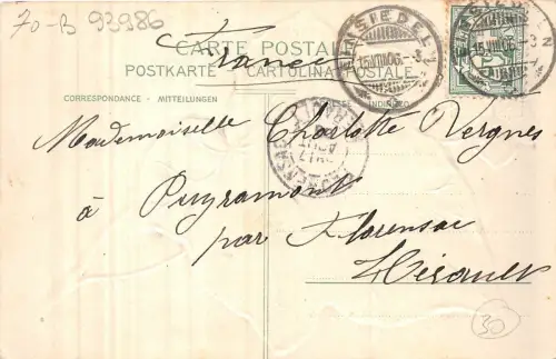 B93986 einsiedeln geprägt litho schweiz