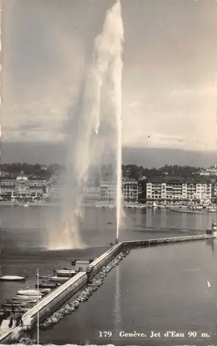 Lot 53 Schweiz Geneve Jet D Eau Echtfoto Genf
