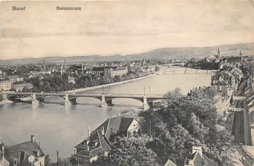 Lot 58 Schweiz Basel Rheinpanorama Rhein Panorama Basel