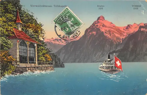 Lot 58 Schweiz Vierwaldstattersee Tellskapelle Vierwaldstättersee Schiff