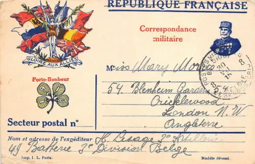 uk43014 republique francaise military propaganda gloire aux allies