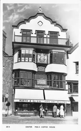 BR65842 exeter mol s coffee house real photo uk